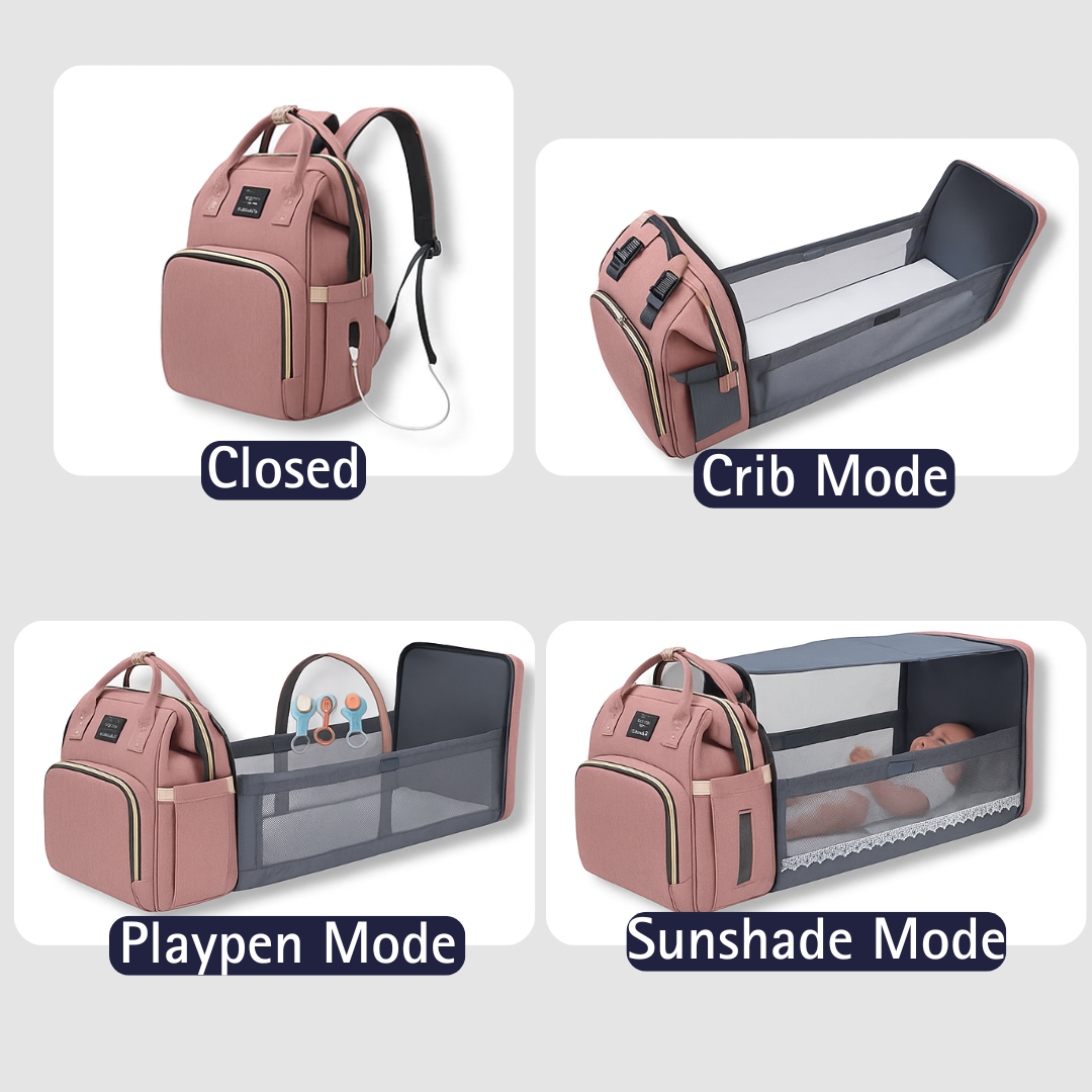 The NestPack™ Portable Crib Backpack