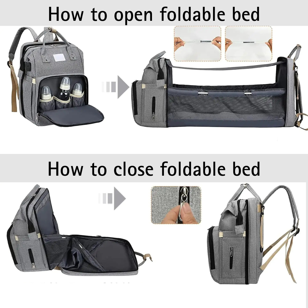 The NestPack™ Portable Crib Backpack